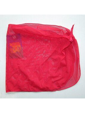 Christina Red Mesh Side Tie Sarong Coverup - Girls - NEW